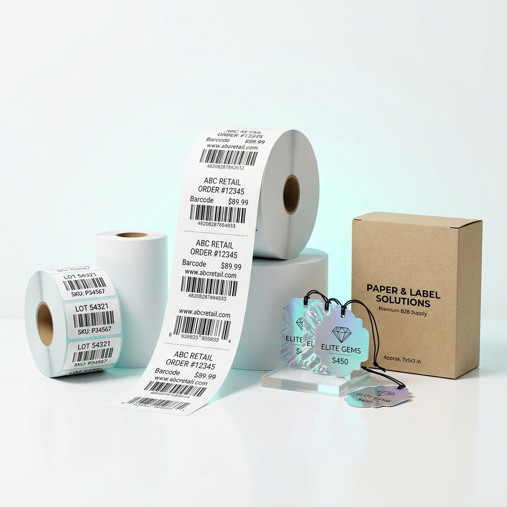 Manas Exicom Premium Thermal Rolls, Barcode Labels & Packaging Solutions